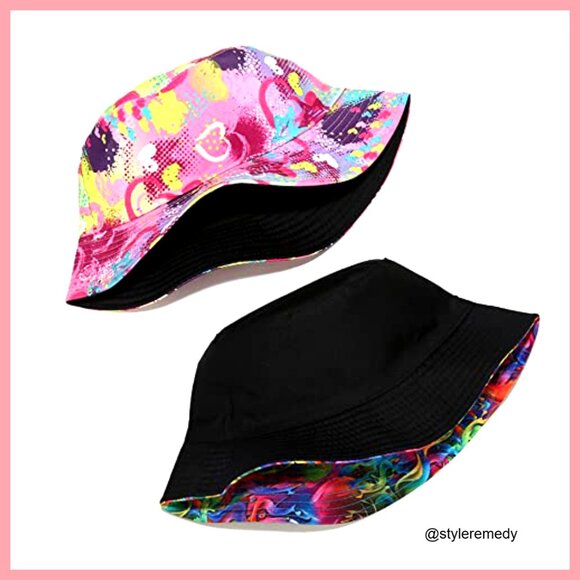 Reversible Bucket Hat, Polycotton Fabric, Sun Protection